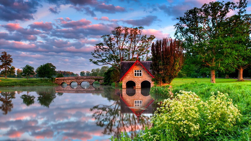 Boat House by Lake