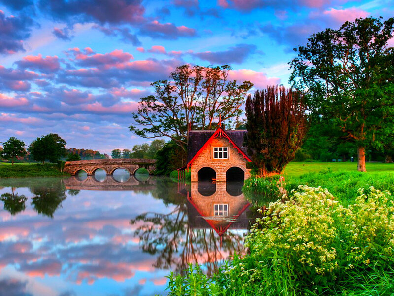 Boat House by River