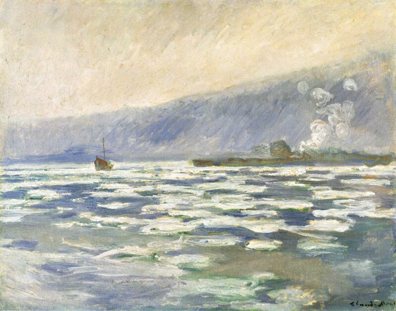 Boat in a stormy sea