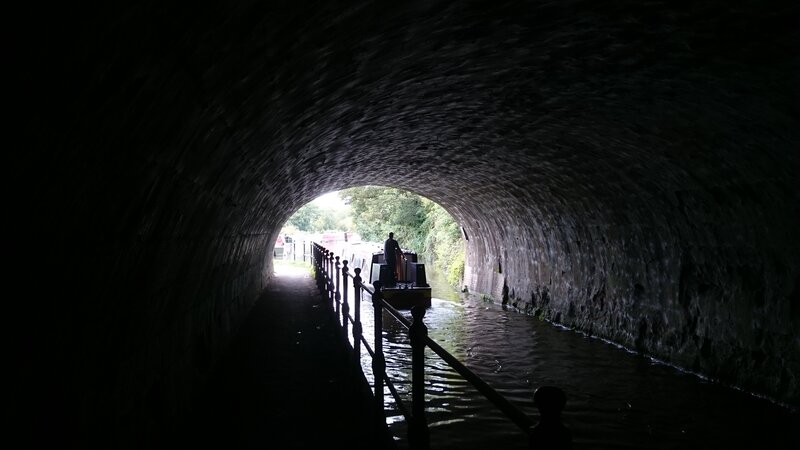 Boat in Canal Tunnel