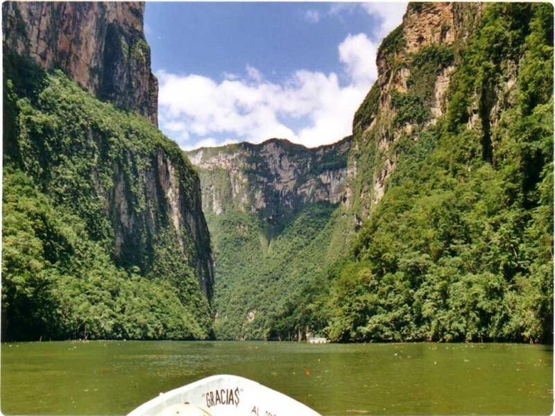 Boat in Canyon River