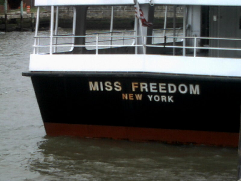 Boat Named Miss Freedom