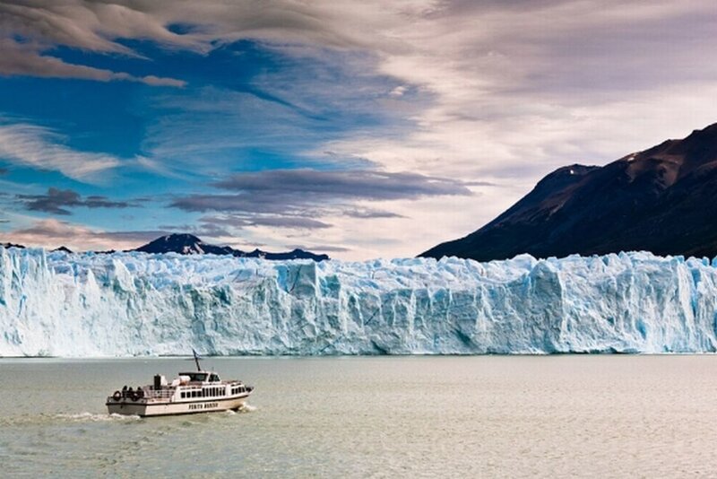 Boat Near Glacier