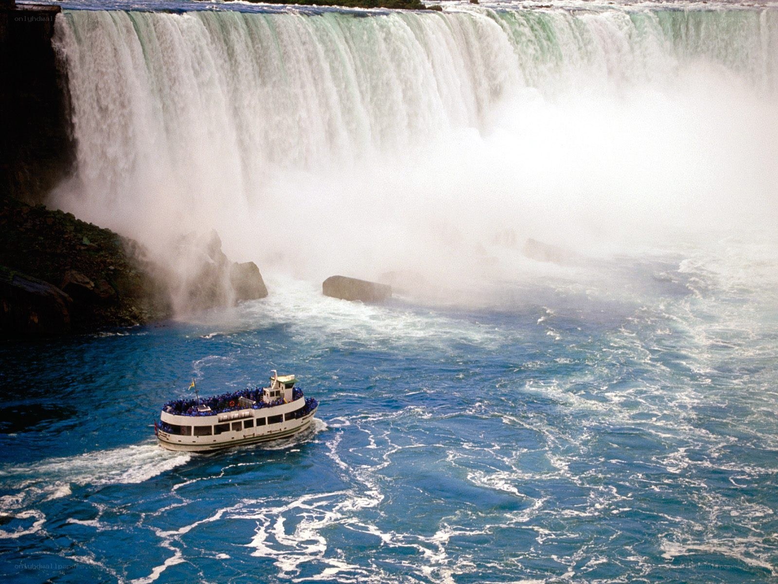 Boat near Niagara Falls