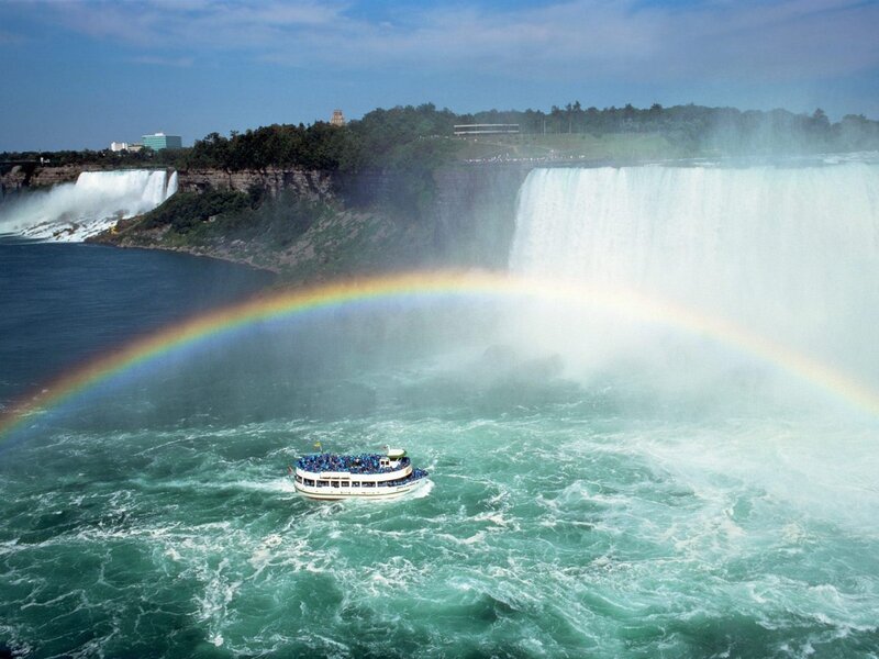 Boat near Niagara Falls