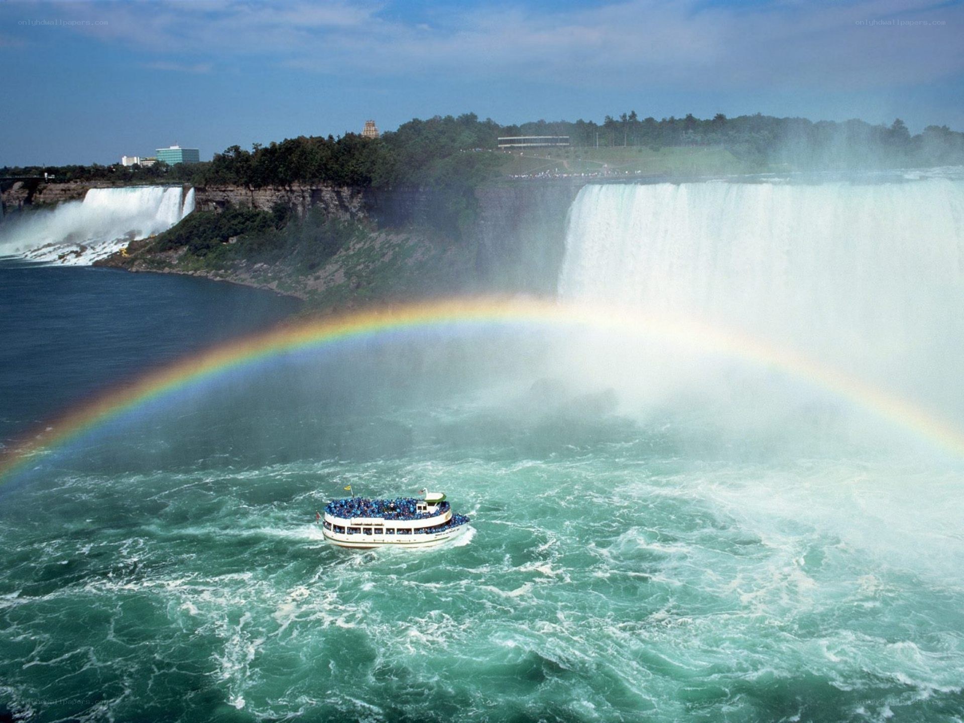 Boat near Niagara Falls