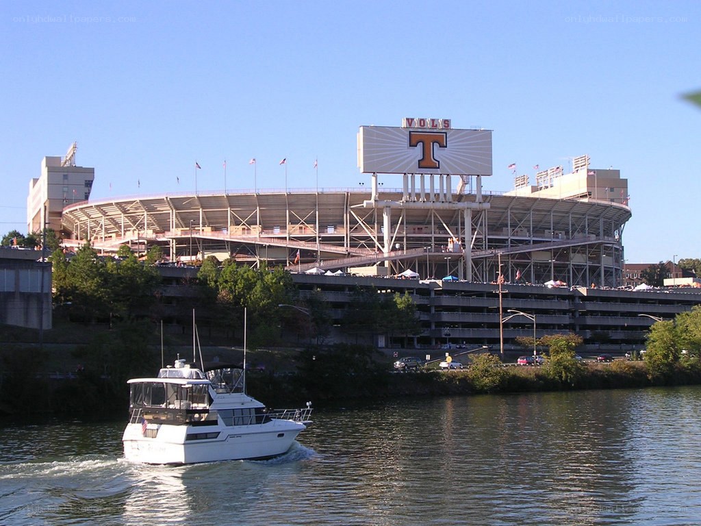 Boat near Tennessee stadium