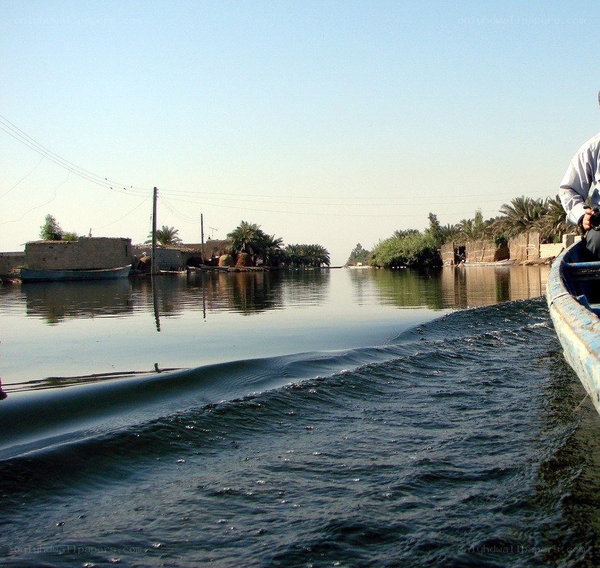 Boat on a calm river