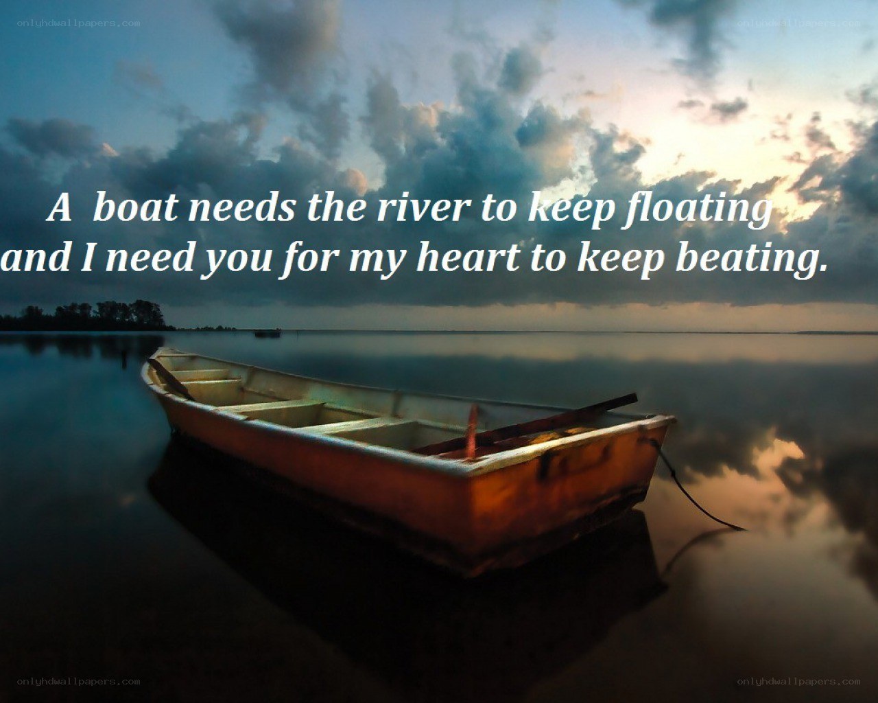 Boat on a calm river