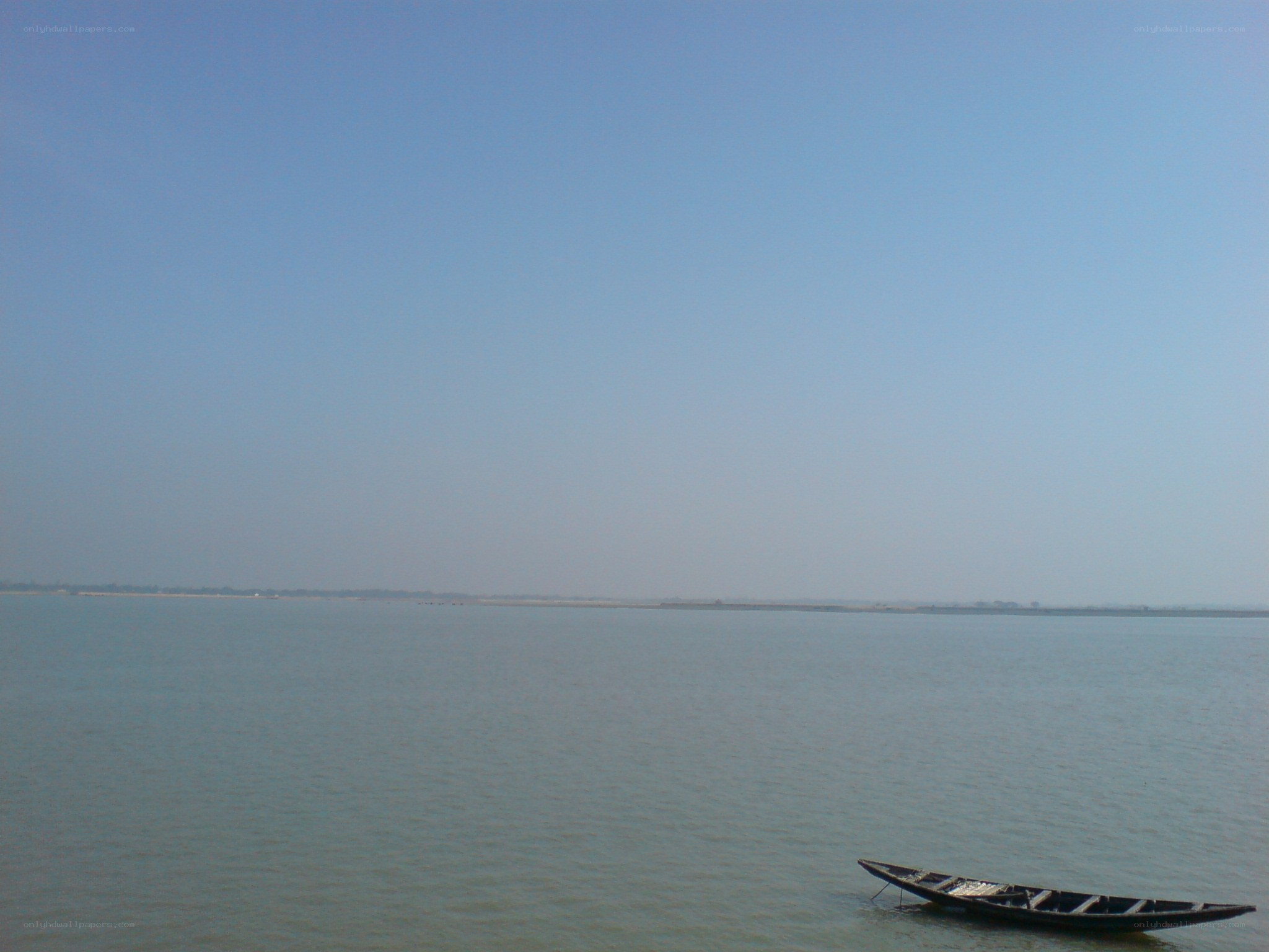 Boat on a calm river