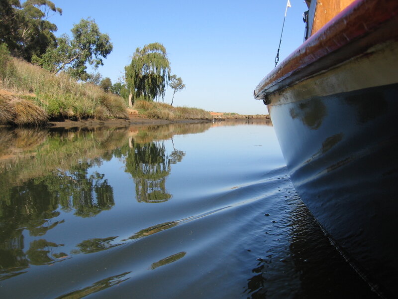 Boat on a calm river