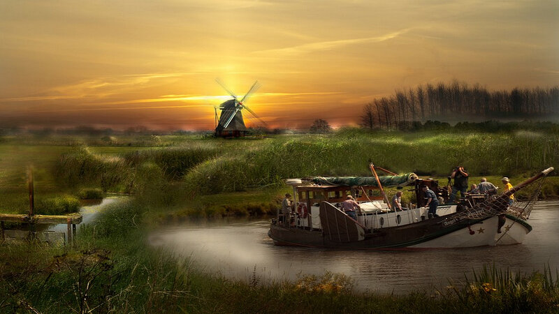 Boat on a Canal