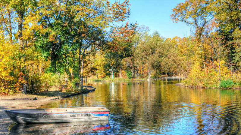 Boat on a River — Yellow