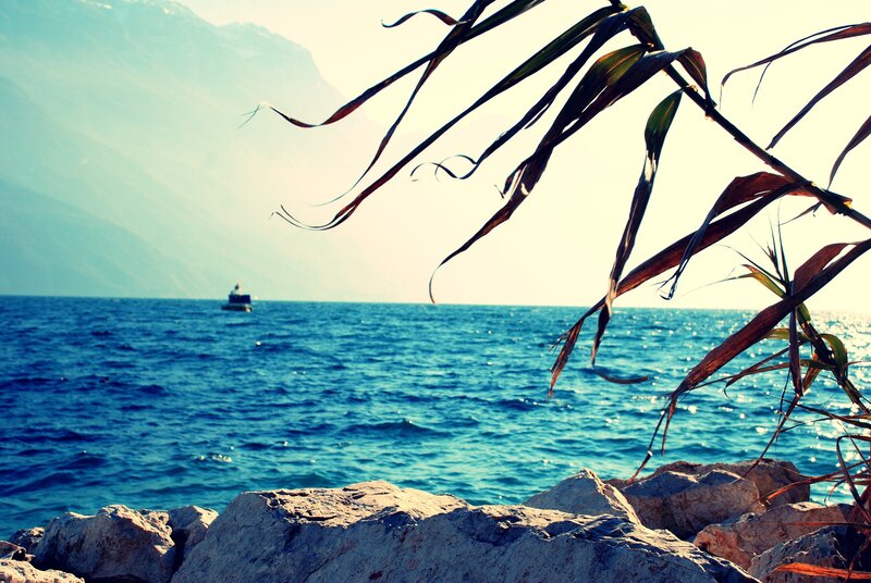 Boat on Blue Lake