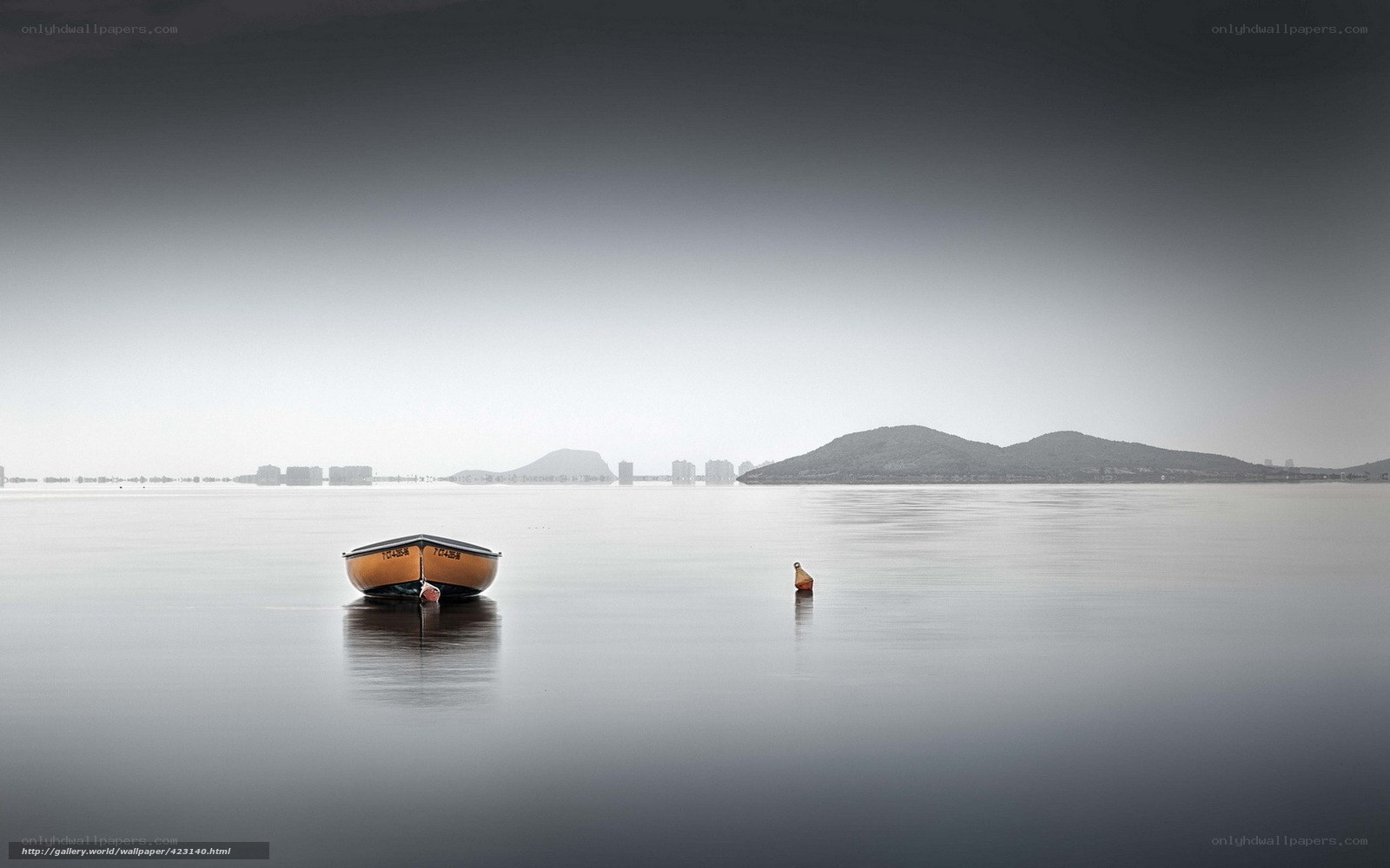 Boat on calm water