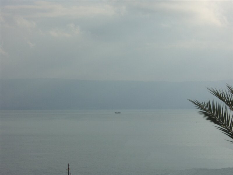 Boat on Calm Water — Gray