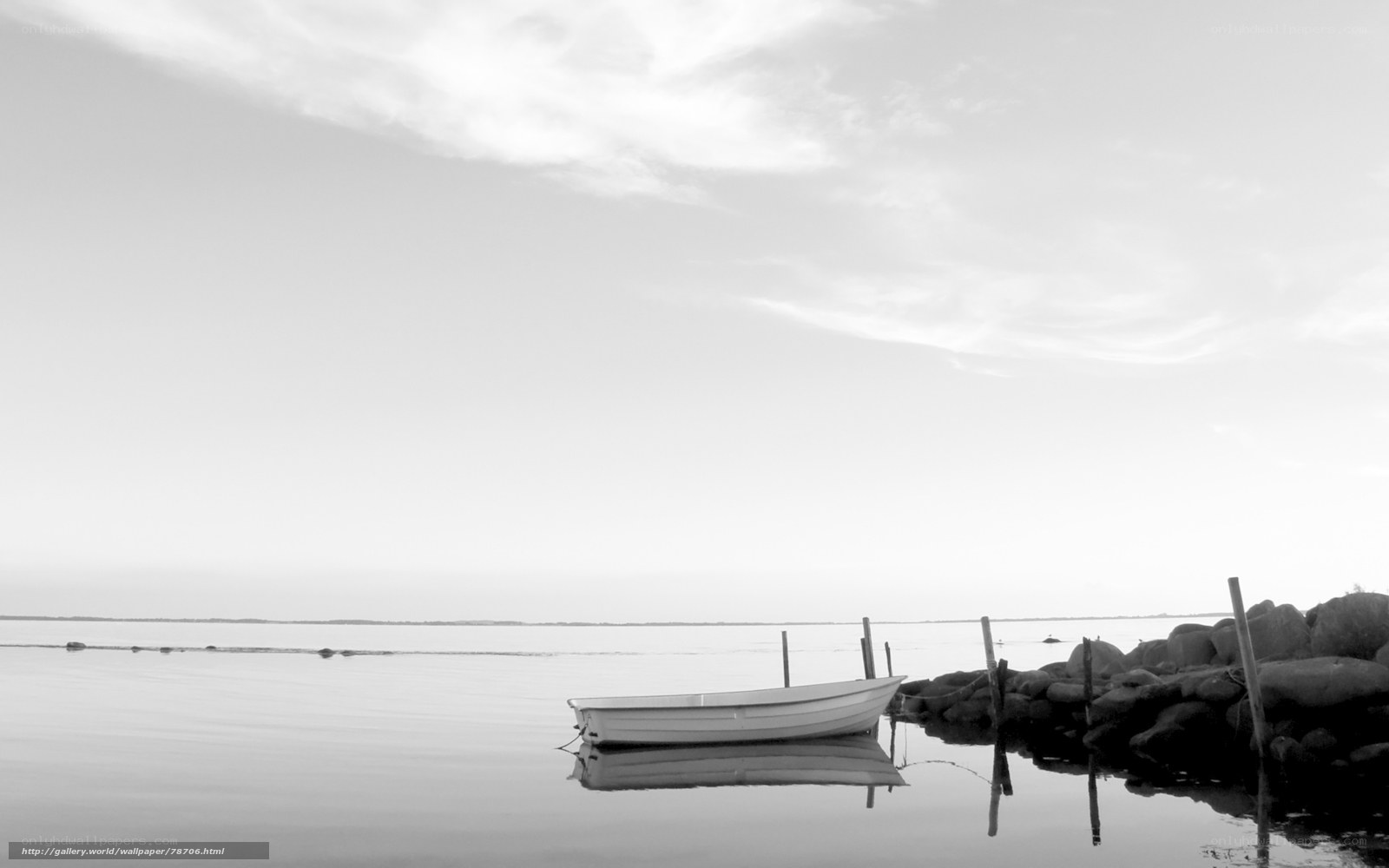 Boat on calm water