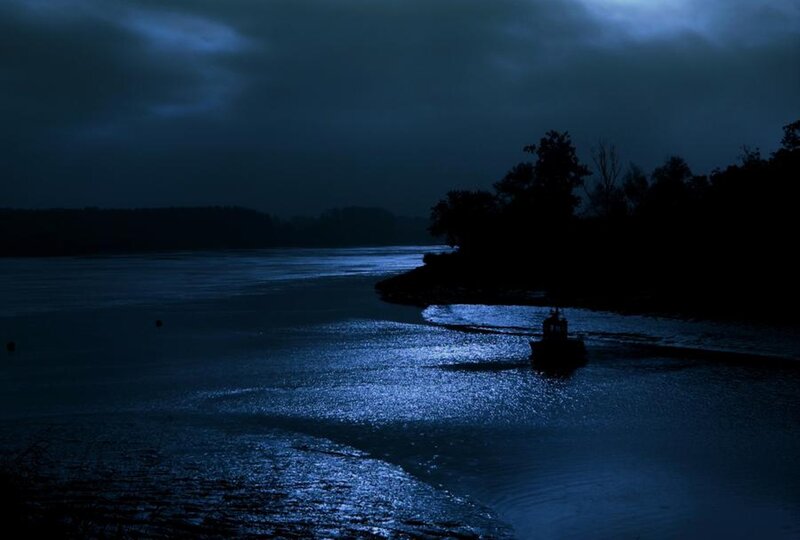 Boat on Dark River