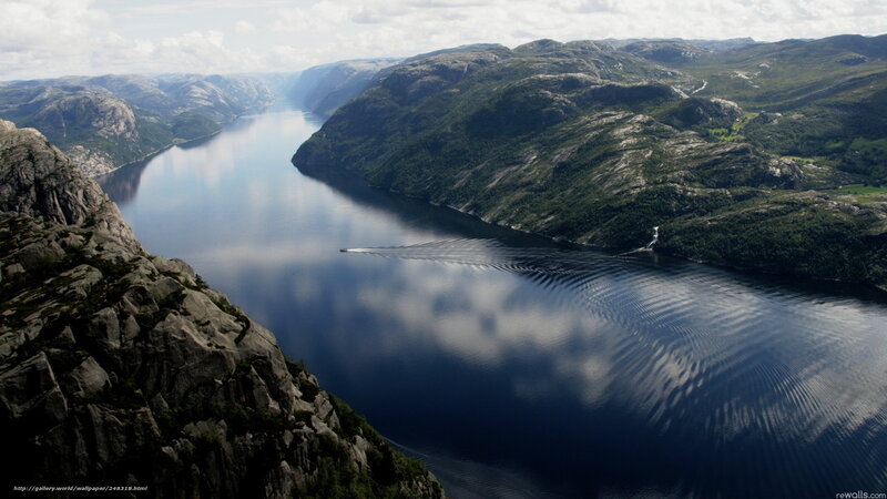 Boat on Fjord