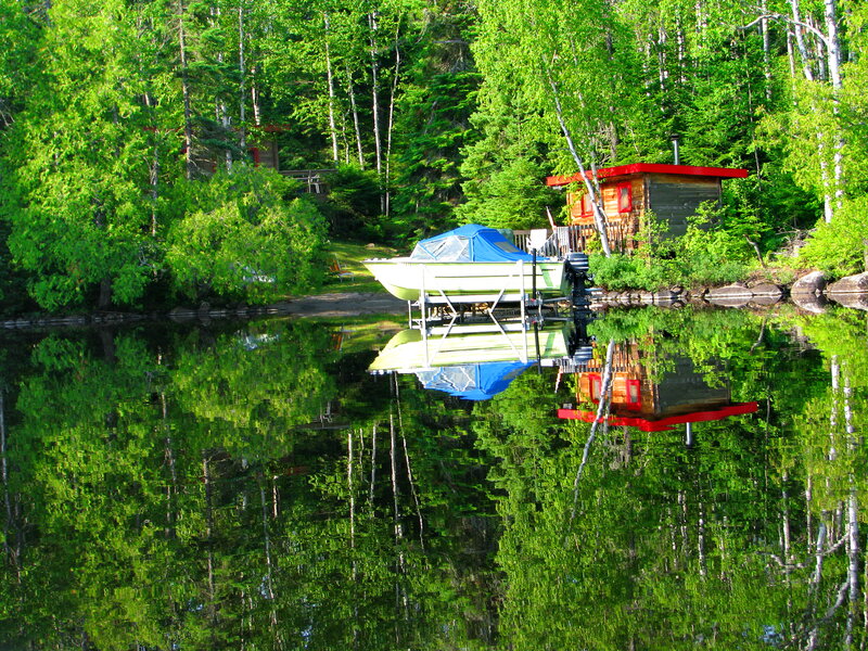 Boat on Lake Dock