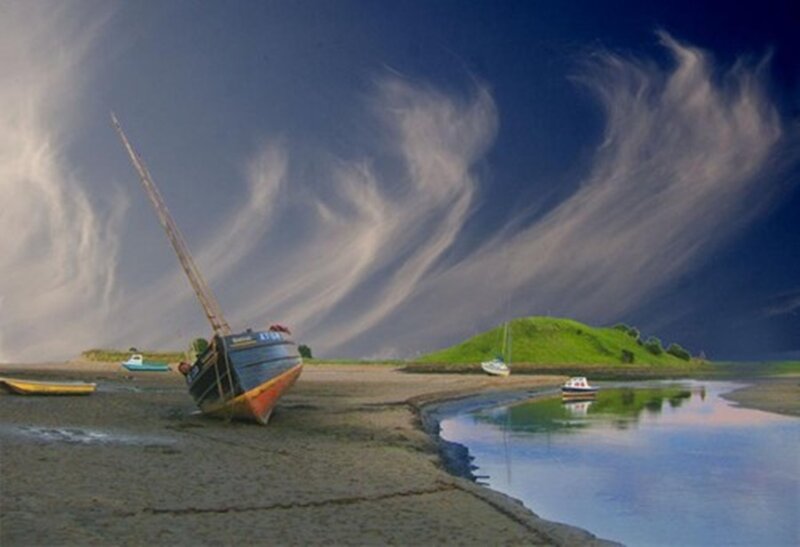 Boat on Muddy Shore