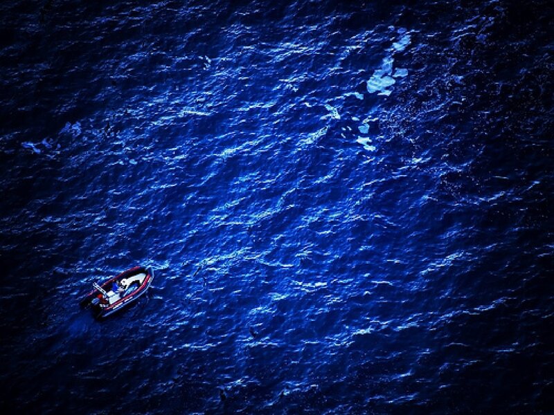 boat on open ocean