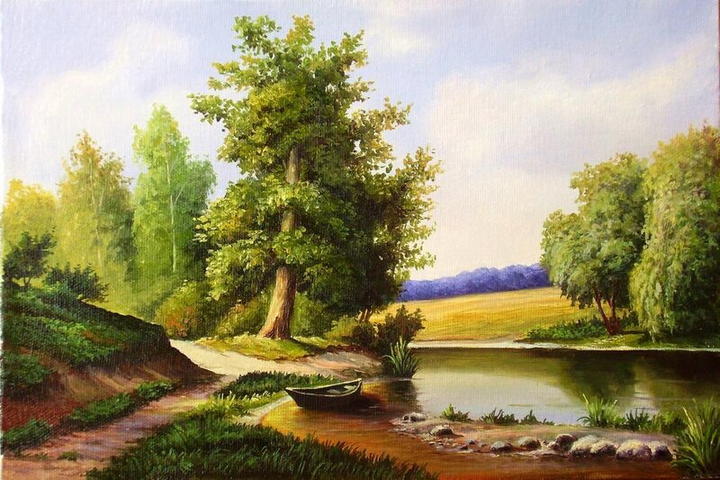 Boat on Riverbank