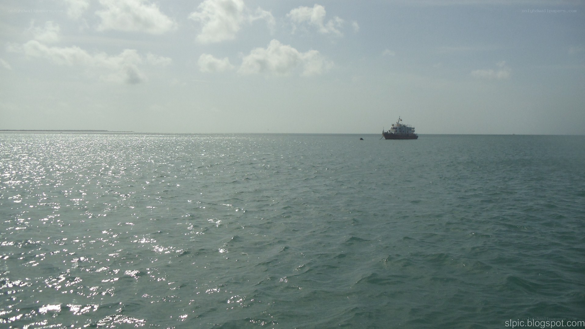 boat on the open sea