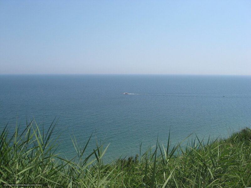 Boat on the open sea