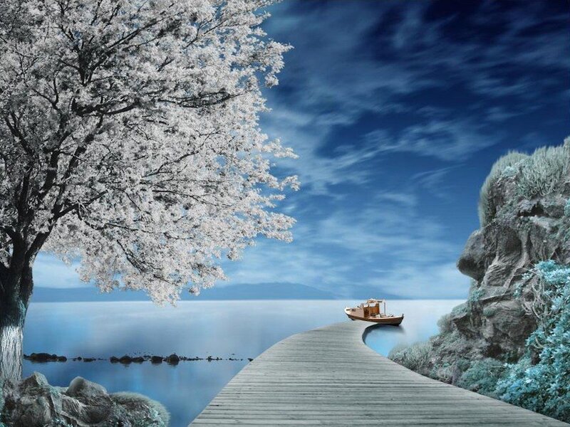 Boat on Wooden Pier