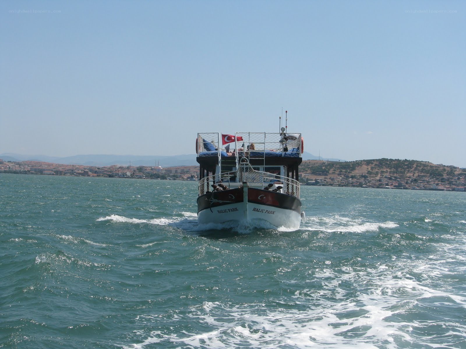 Boat sailing on the sea