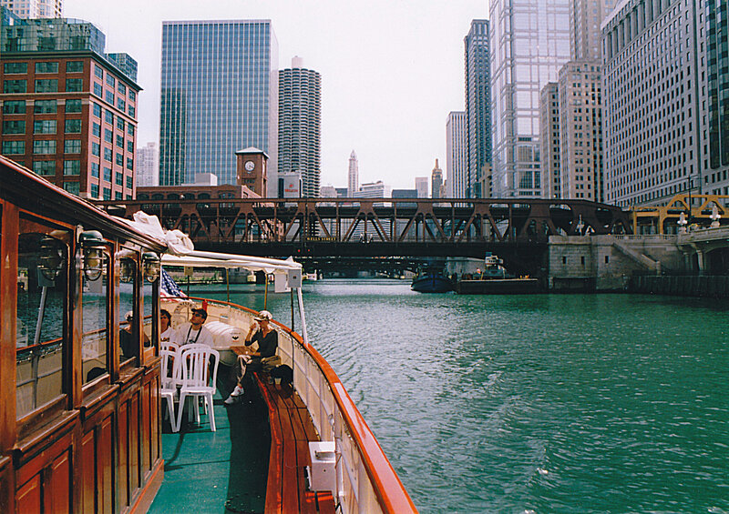 Boat tour on Chicago River