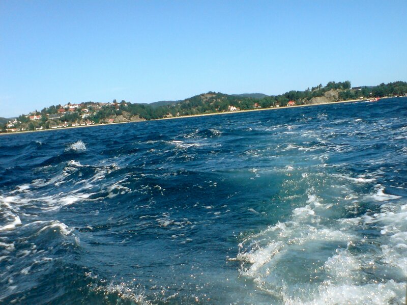 Boat Wake on Water
