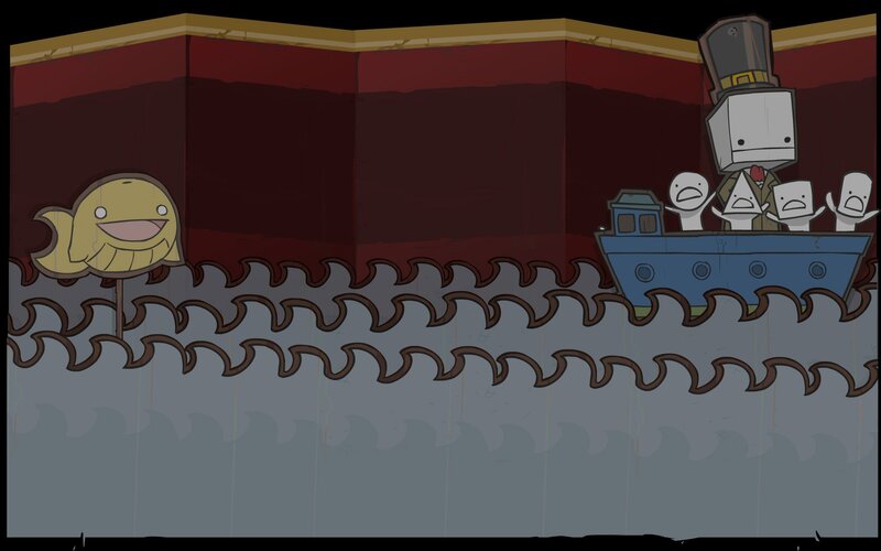 Boat with Blocky Characters