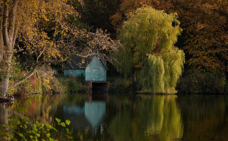 Boathouse by the lake