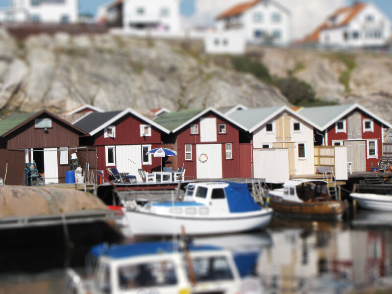 Boats and sheds at a harbor
