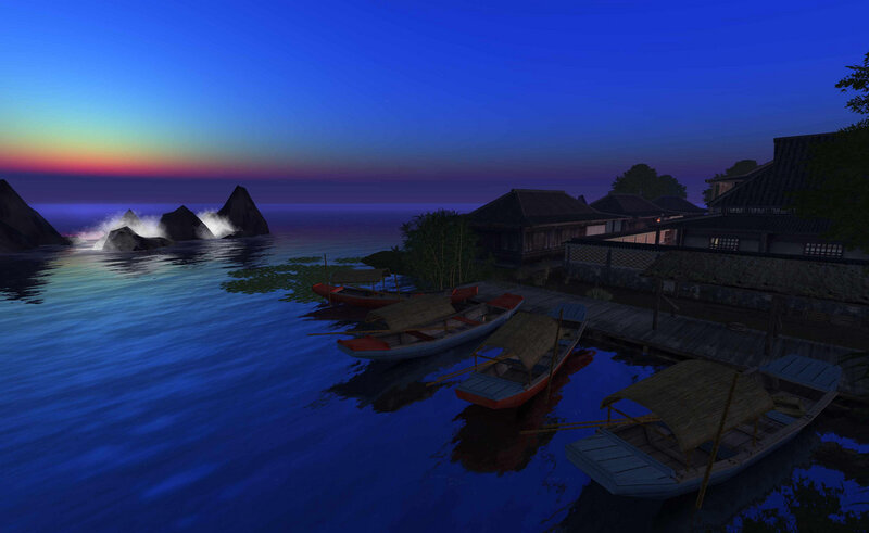 Boats at a Coastal Village
