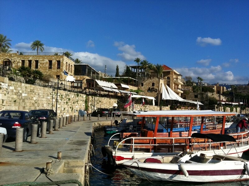 Boats at a Harbor — Blue