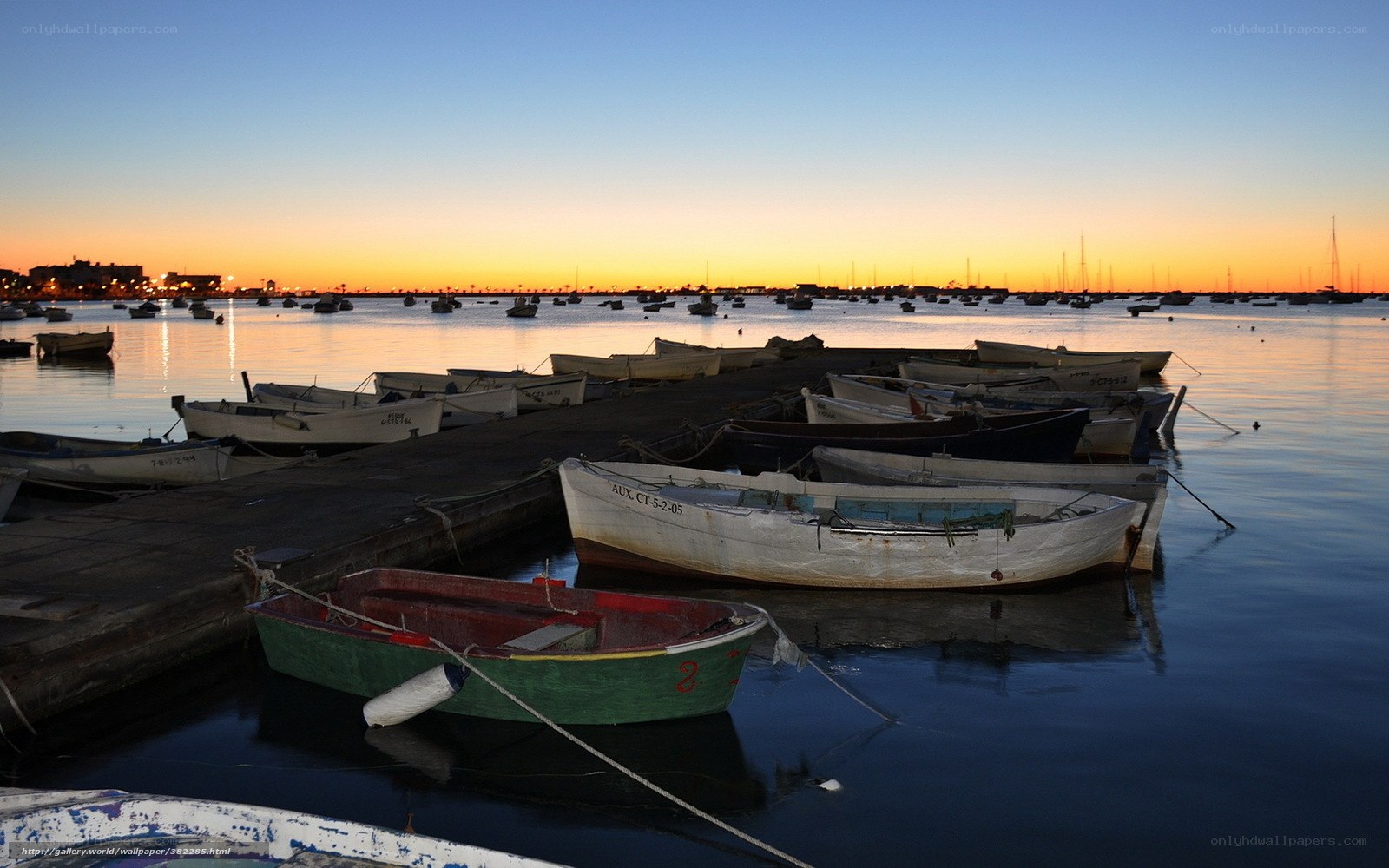 Boats at Dock During Sunset