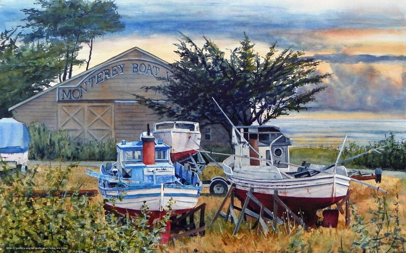 Boats at Monterey Boat House