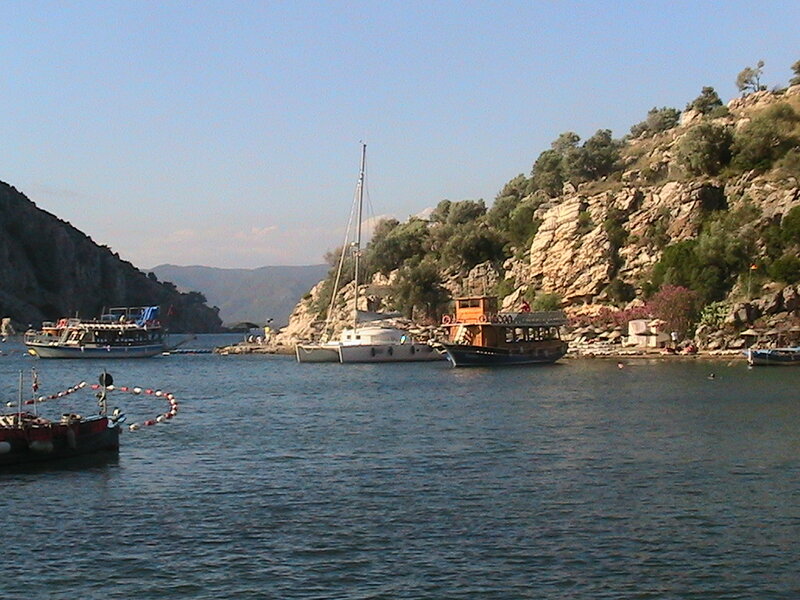 Boats in a Bay — Blue, Serene, Afternoon