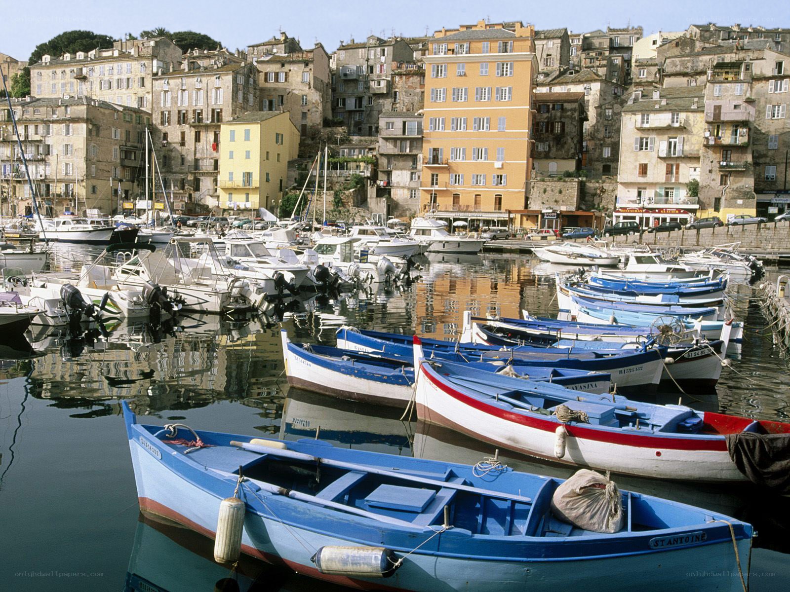 Boats in a coastal harbor