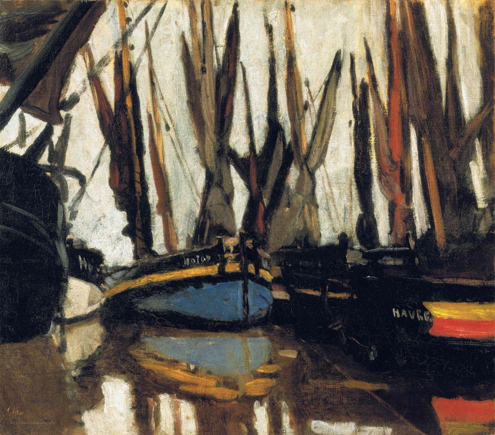 Boats in a harbor