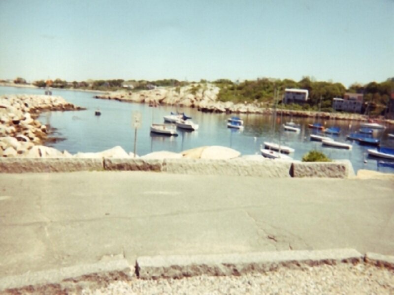 Boats in a Harbor — Blue, Calm, Afternoon, Photograph