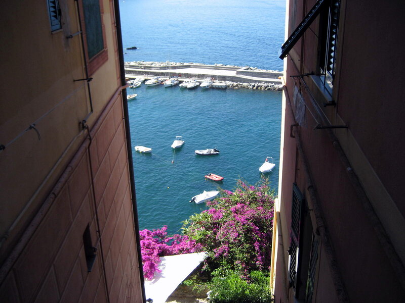 Boats in a Harbor — Blue, Serene, Afternoon, Photograph