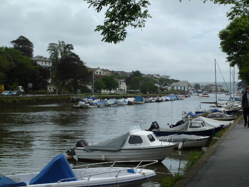 Boats in a Harbor — Gray