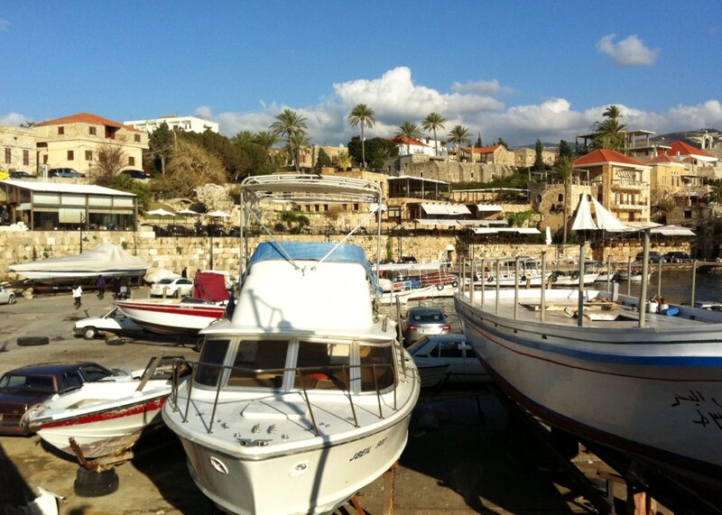 Boats in a Harbor — White