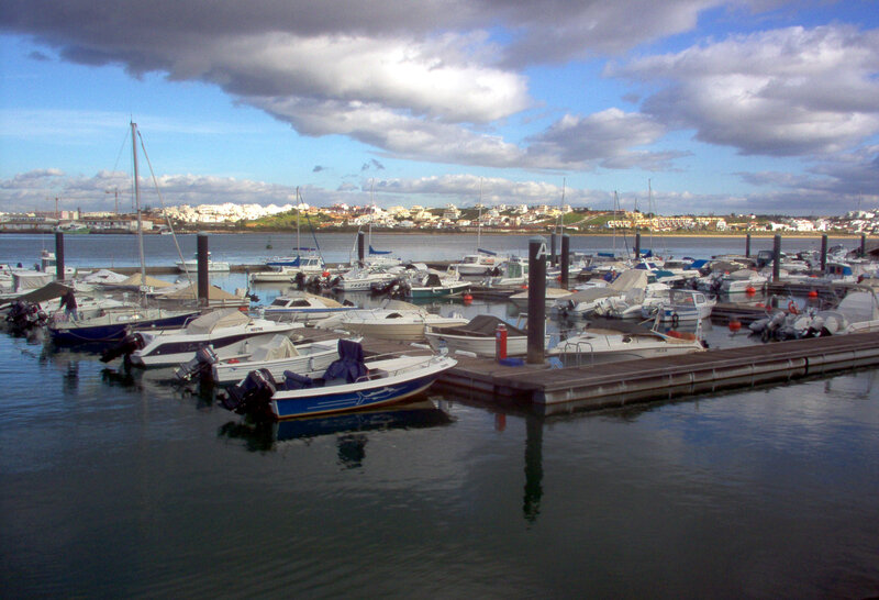 Boats in a Marina — Blue, Calm, Afternoon, Photograph, Docks