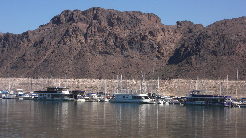 Boats in a Marina — Brown