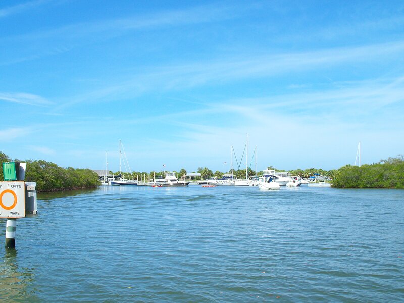Boats in a sunny marina